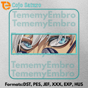 Gojo Satoru Anime Eyes Embroidery Design Six Eyes Art
