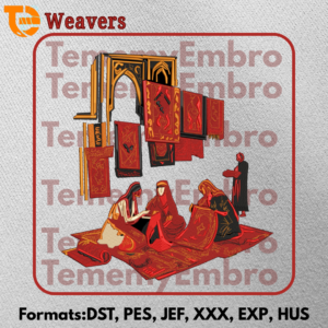 Arabian Weavers Traditional Embroidery Design Art