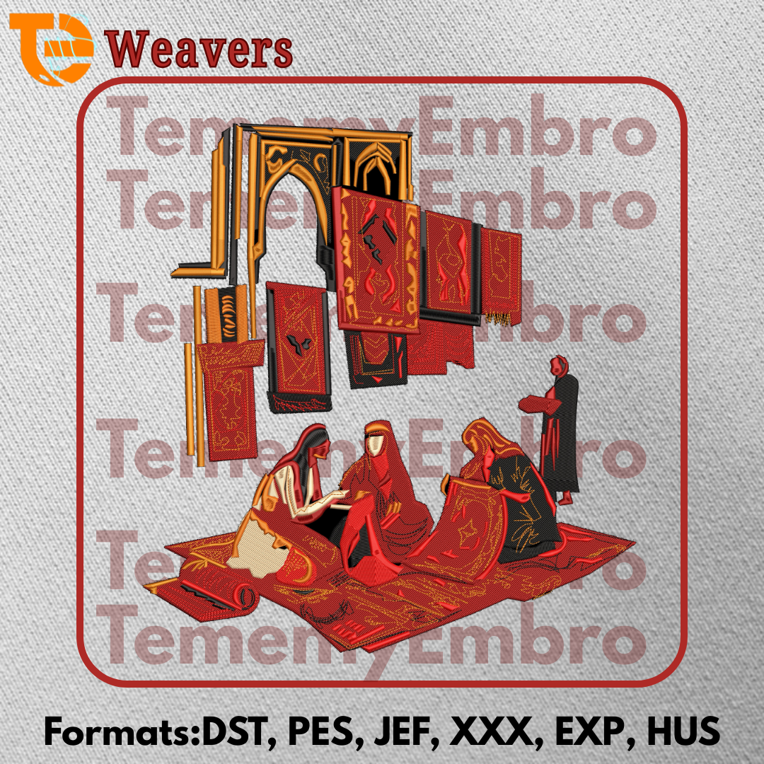 Arabian Weavers Traditional Embroidery Design Art