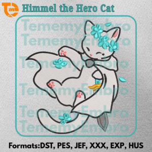 Himmel Frieren Beyond Journeys End Anime Cat Embroidery Art Hero Kitty